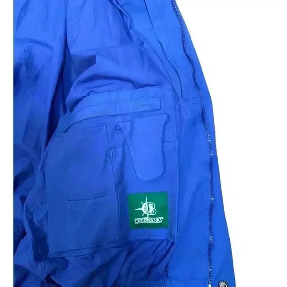 OUTERBANKS Men's Windbreaker Thick Jacket Size Small Blue - Picture 5 of 10